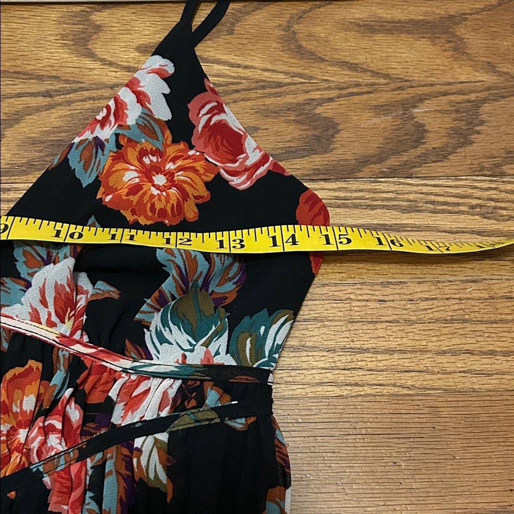 ASTR The Label Marissa Floral Witchy Handkerchief Hem Flowy Boho Dress - Picture 13 of 16
